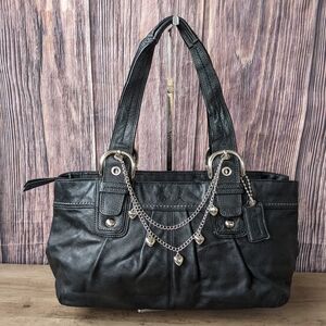 Vintage Coach Soho Pleated Leather Shoulder Bag